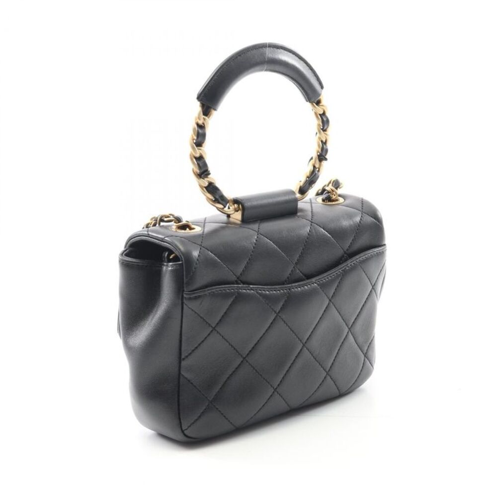 Chanel Lambskin Top Handle Shoulder Bag - Picture 4 of 9